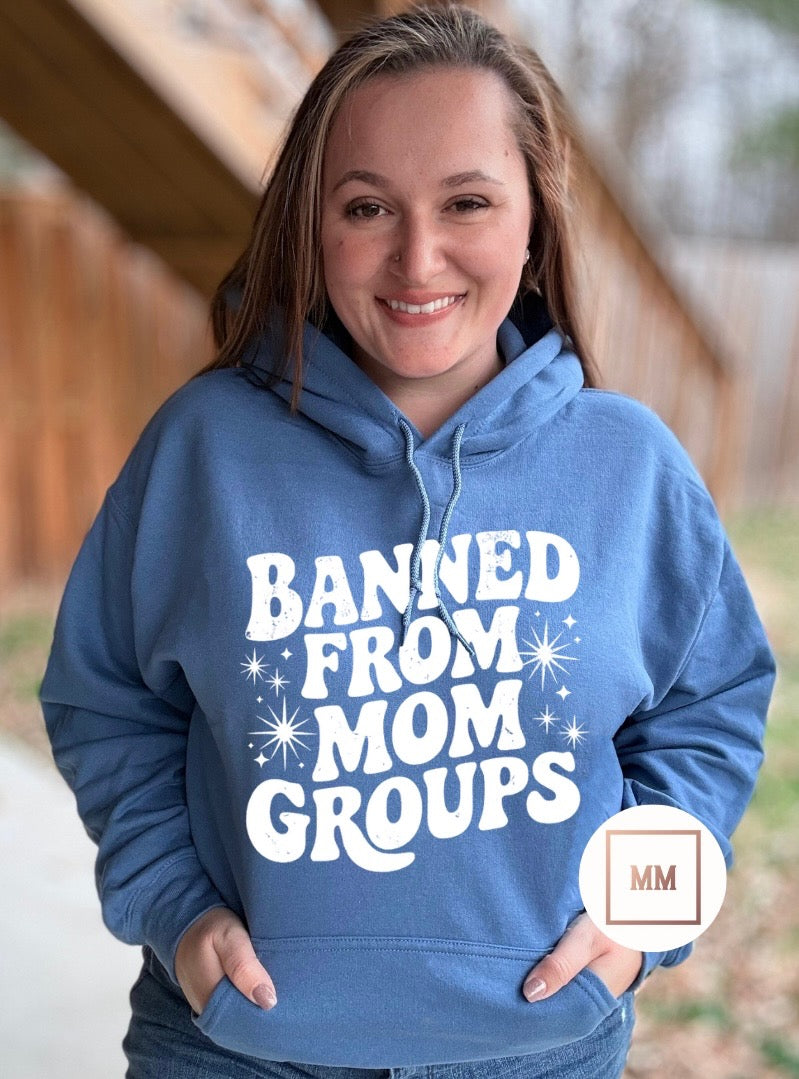 Banned From Mom Groups Hoodie