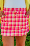 Summer Crush Plaid Everyday Skort