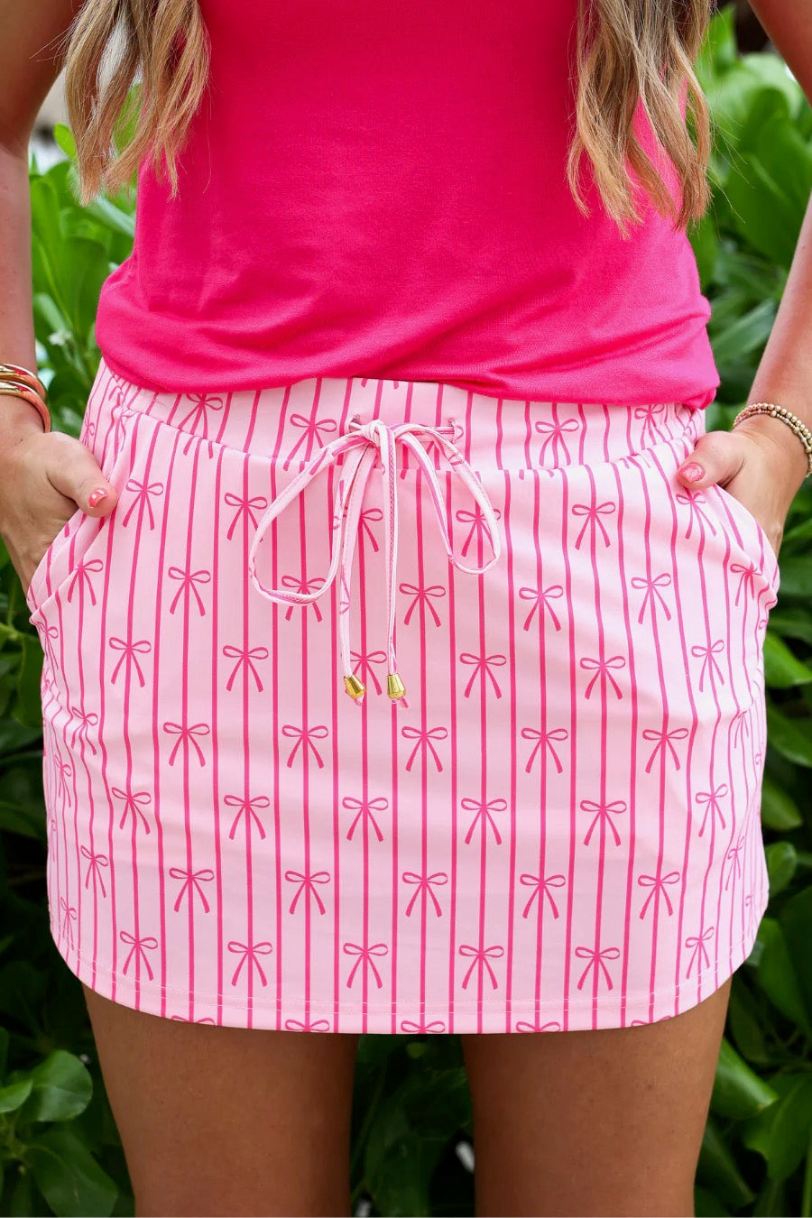 Bows & Stripes Everyday Skort