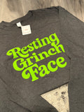 XL Resting Grinch Face Long Sleeve