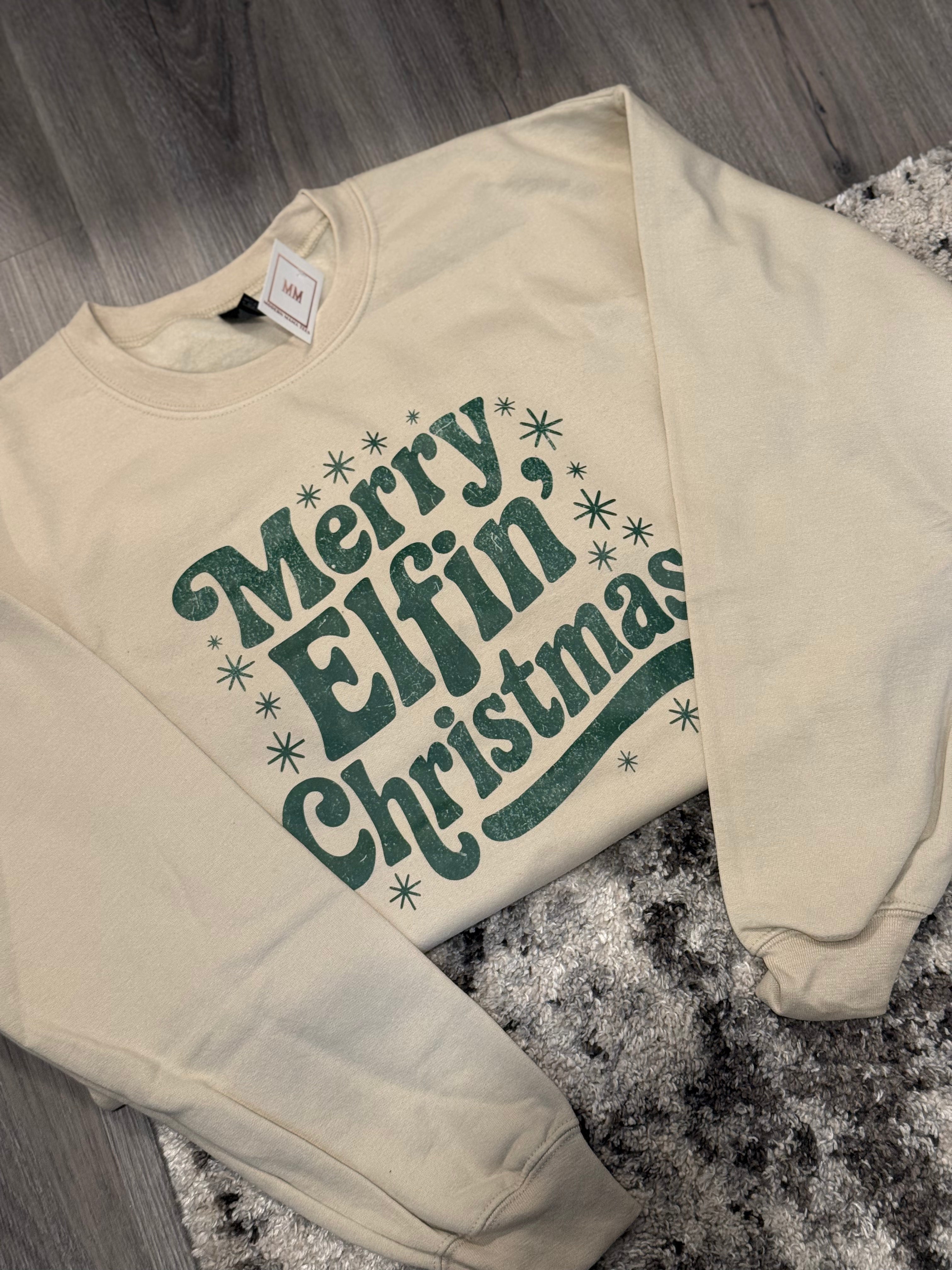 S Merry Elfing Christmas Sweatshirt