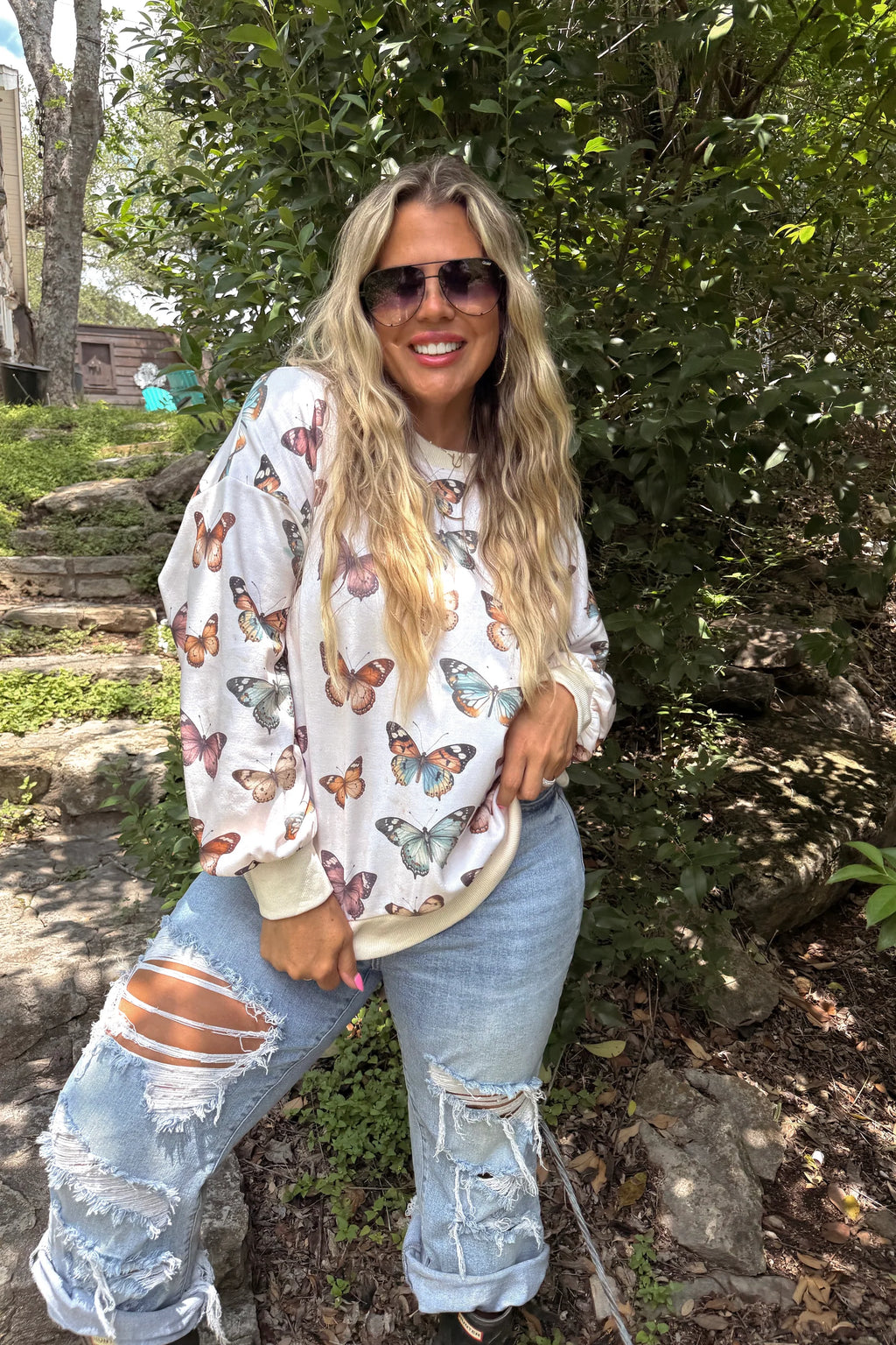 Butterfly Kisses Pullover
