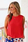The Daily Essential Tank- Ruby Red