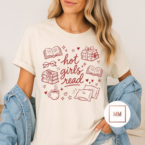 Hot Girls Read Tee