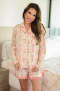 Bows & Bubbles Ruffle Pajama Set
