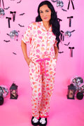 Blushing Pumpkins Ruffle Pajama Set