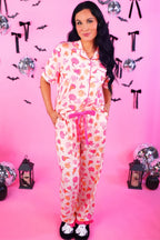 Blushing Pumpkins Ruffle Pajama Set