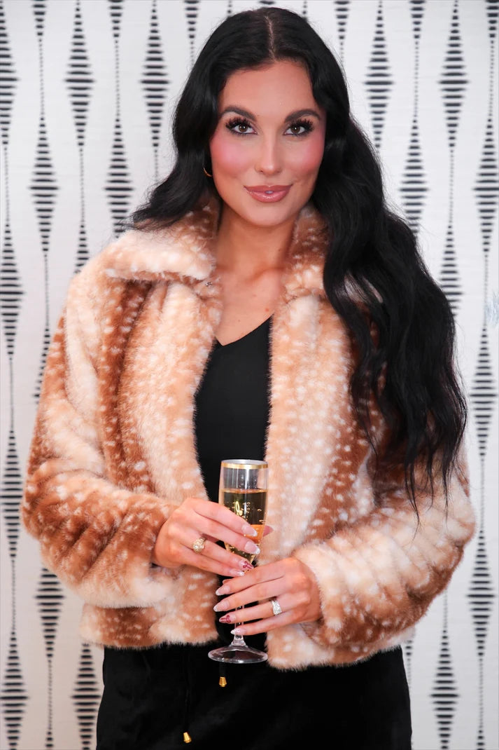 Oh Deer Faux Fur Jacket