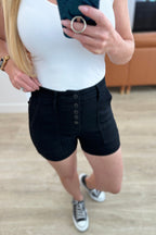 The Buttonfly Blackout Babe Judy Blue Shorts