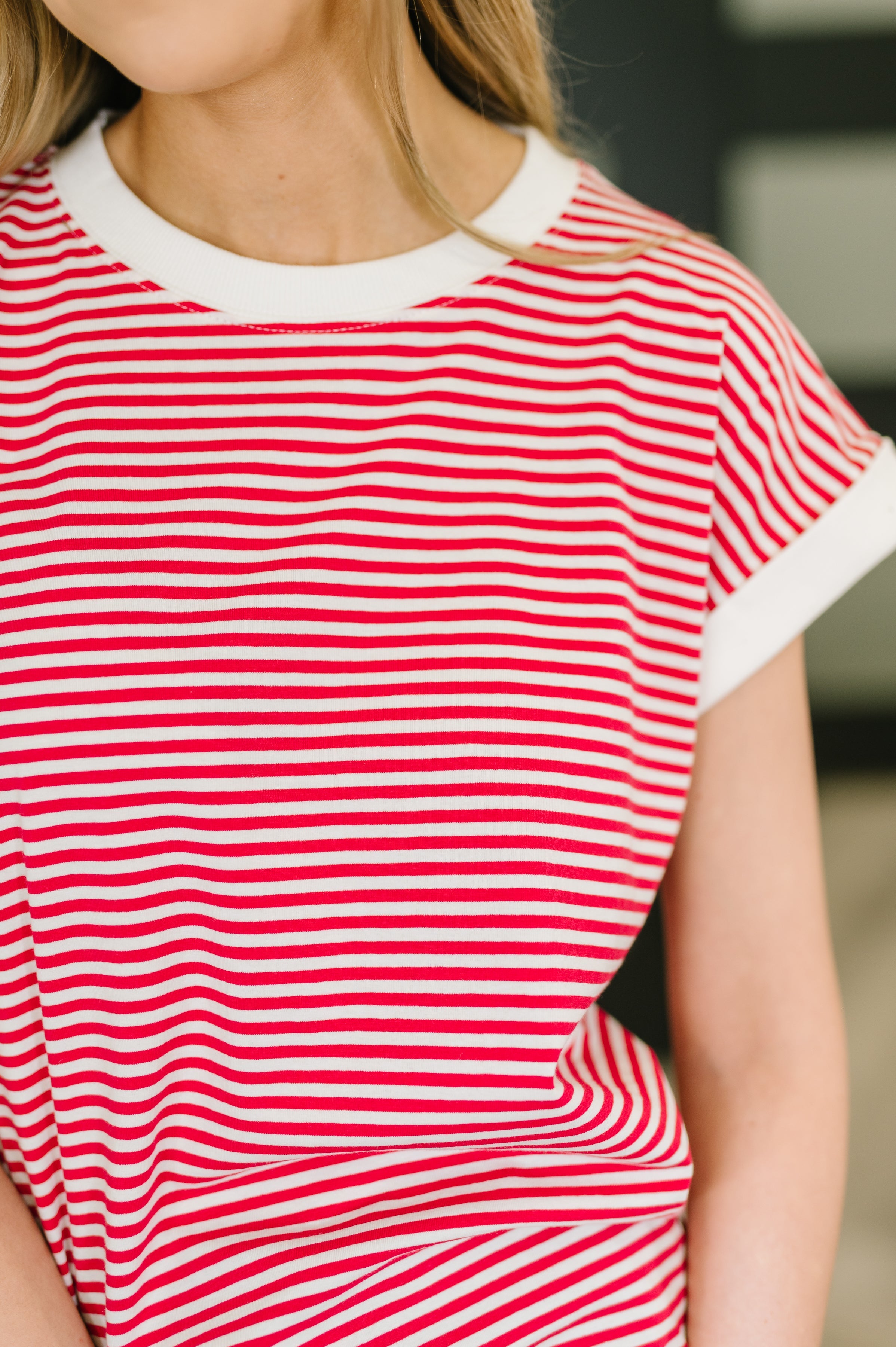 The I Wouldn't Mind Short Sleeve Top- Ruby