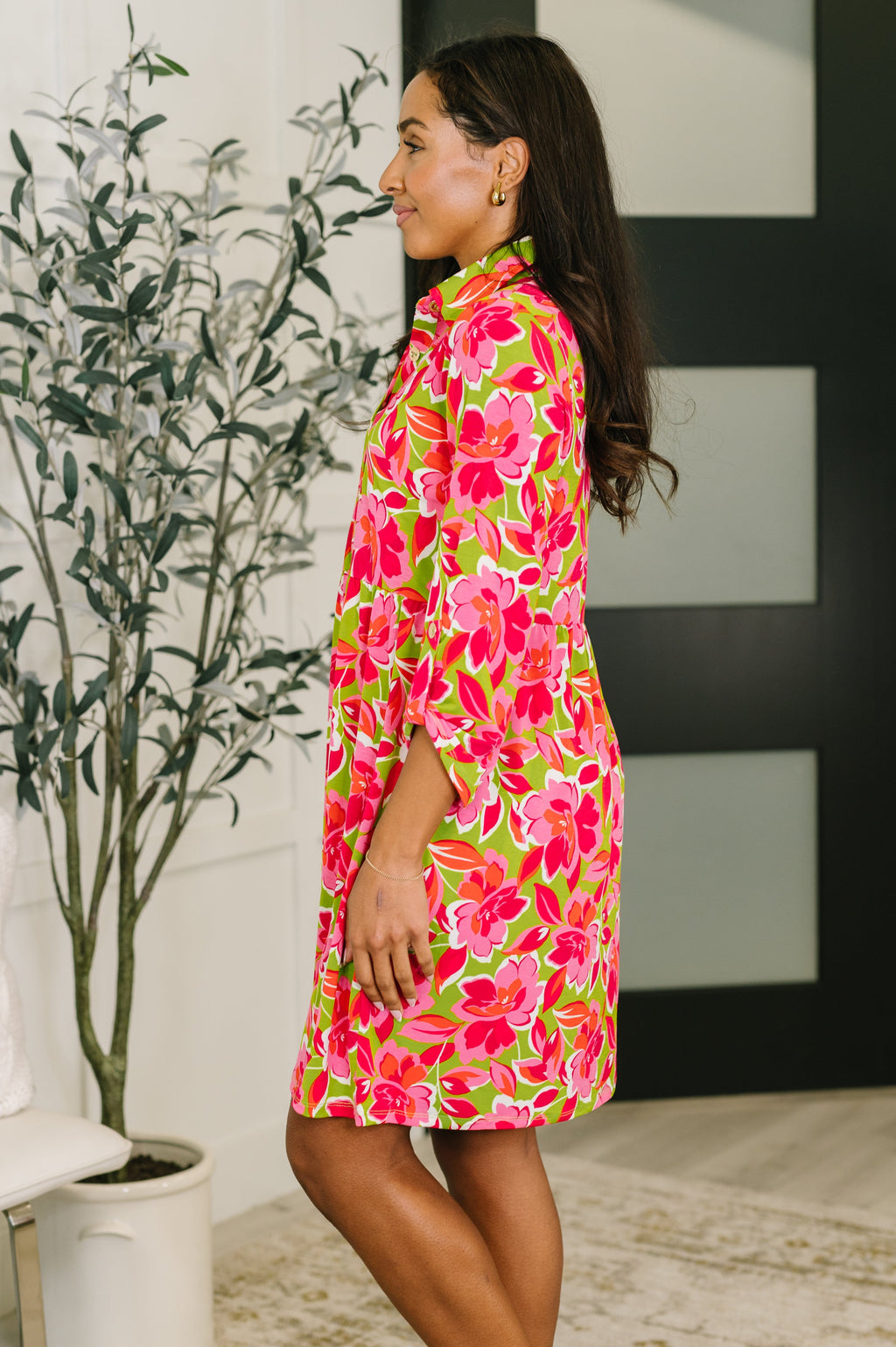 The Effortlessly Iconic Dress- Pink Blossom