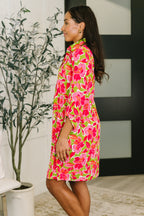 The Effortlessly Iconic Dress- Pink Blossom