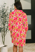 The Effortlessly Iconic Dress- Pink Blossom
