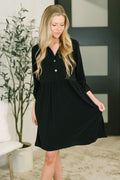 The Everyday Icon Dress- Black