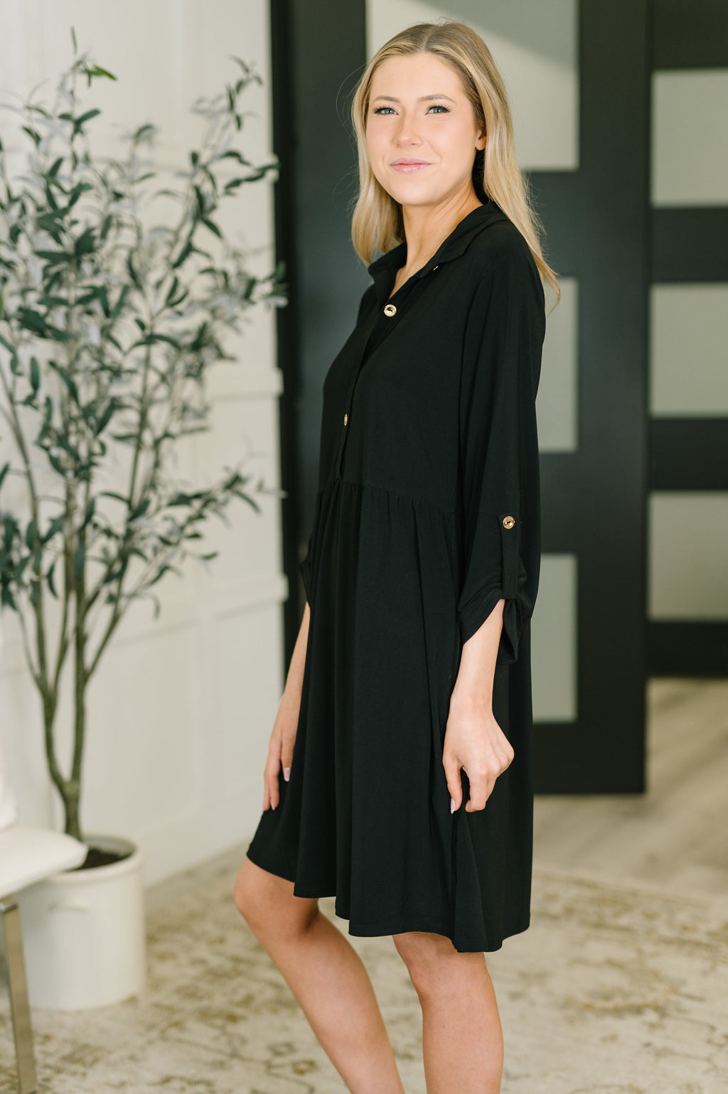 The Everyday Icon Dress- Black