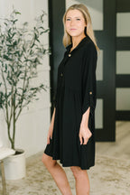 The Everyday Icon Dress- Black
