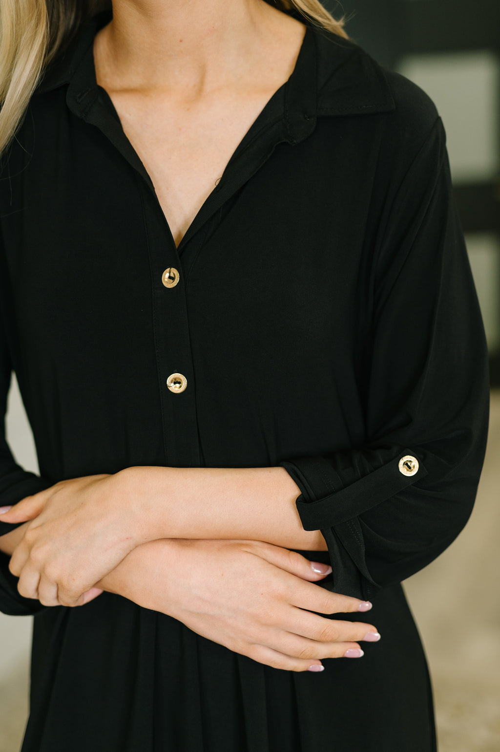 The Everyday Icon Dress- Black