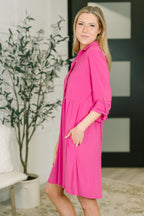 The Everyday Icon Dress- Runway Pink