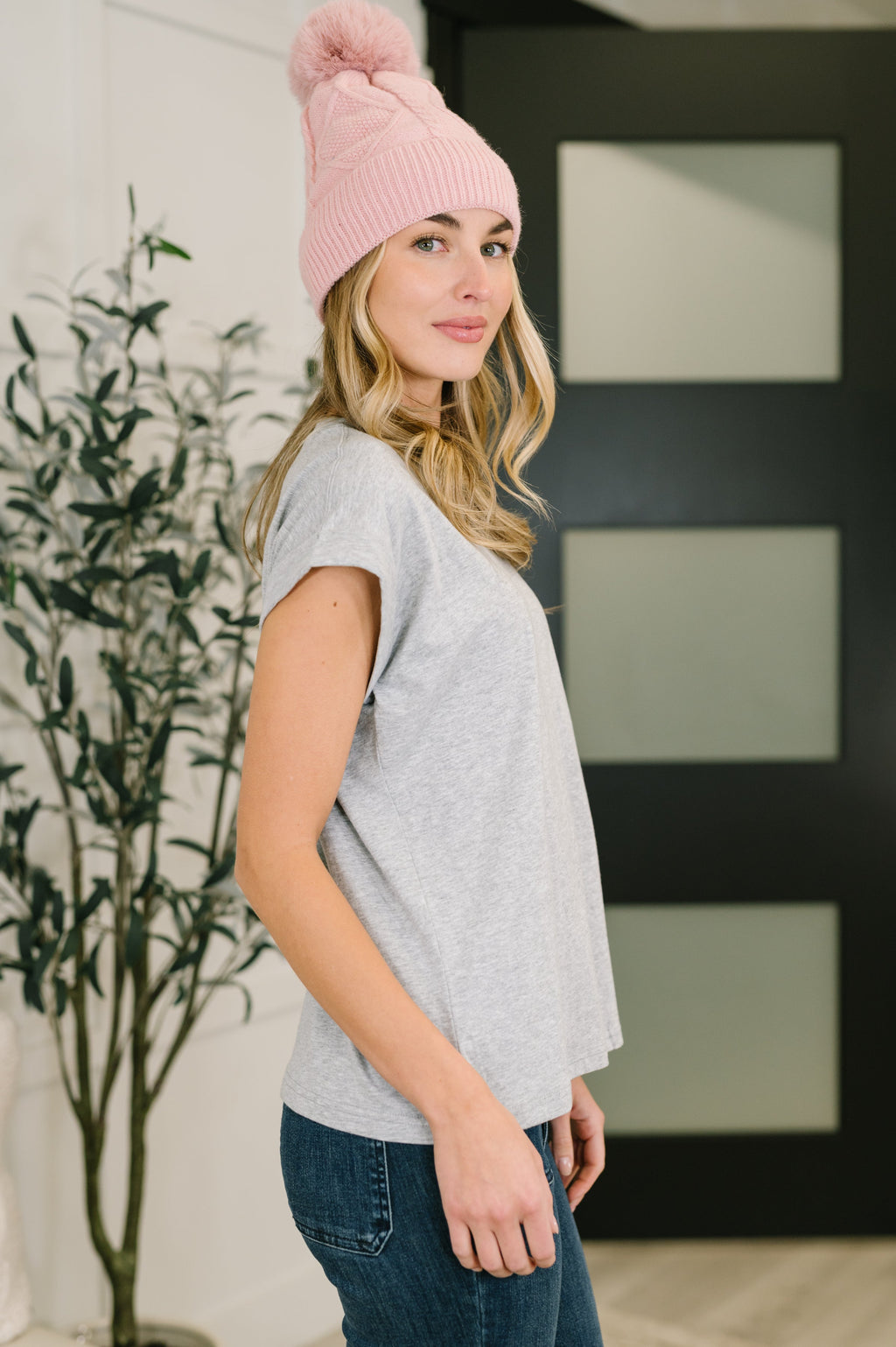 The Anything But Basic Tee- Heather Grey