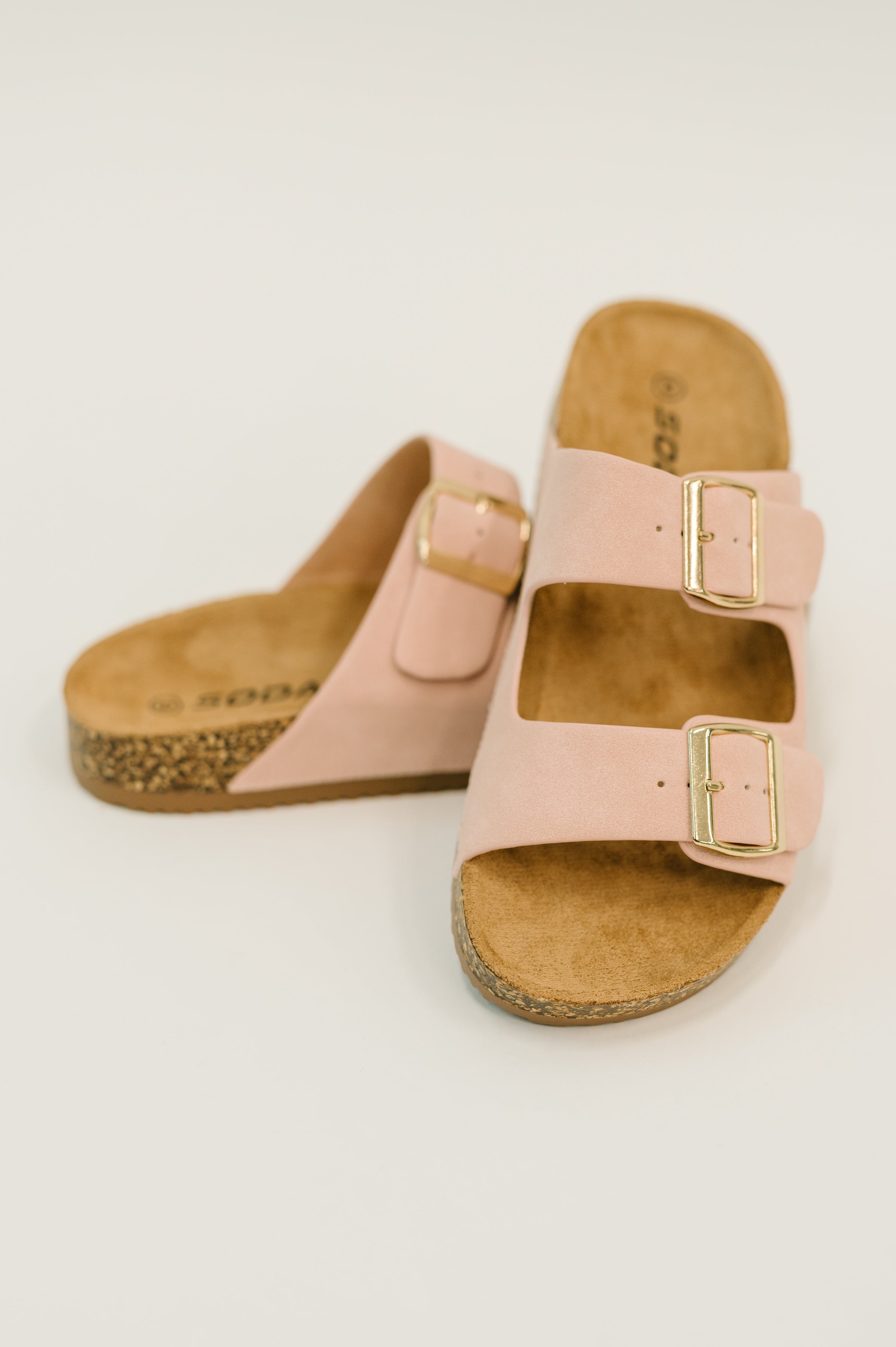 The Blush All-Day Buckle Slides
