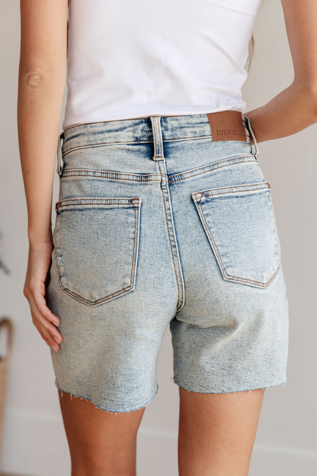 The Mineral Wash Distressed Judy Blue Boyfriend Shorts