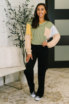 The Canyon Casual Colorblock Top