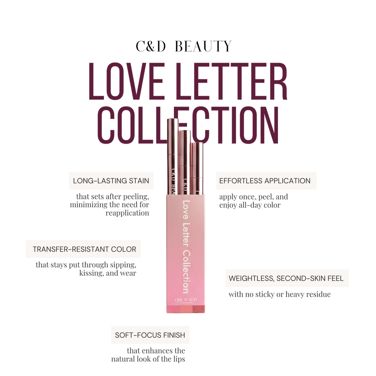Love Letter Lip Stain Trio