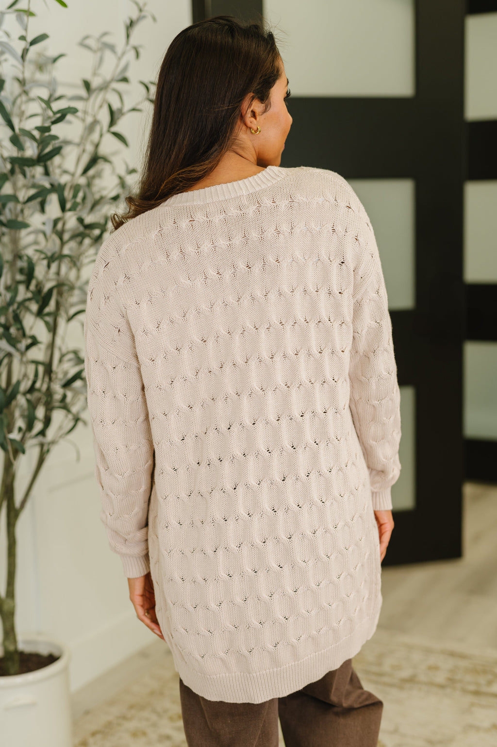 The Weekend Wrap Cable Cardigan