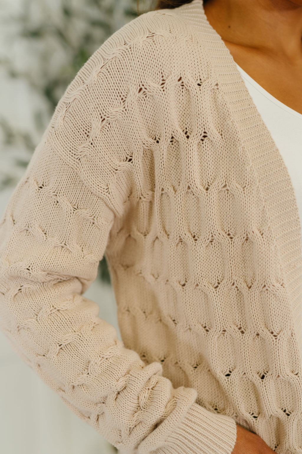 The Weekend Wrap Cable Cardigan