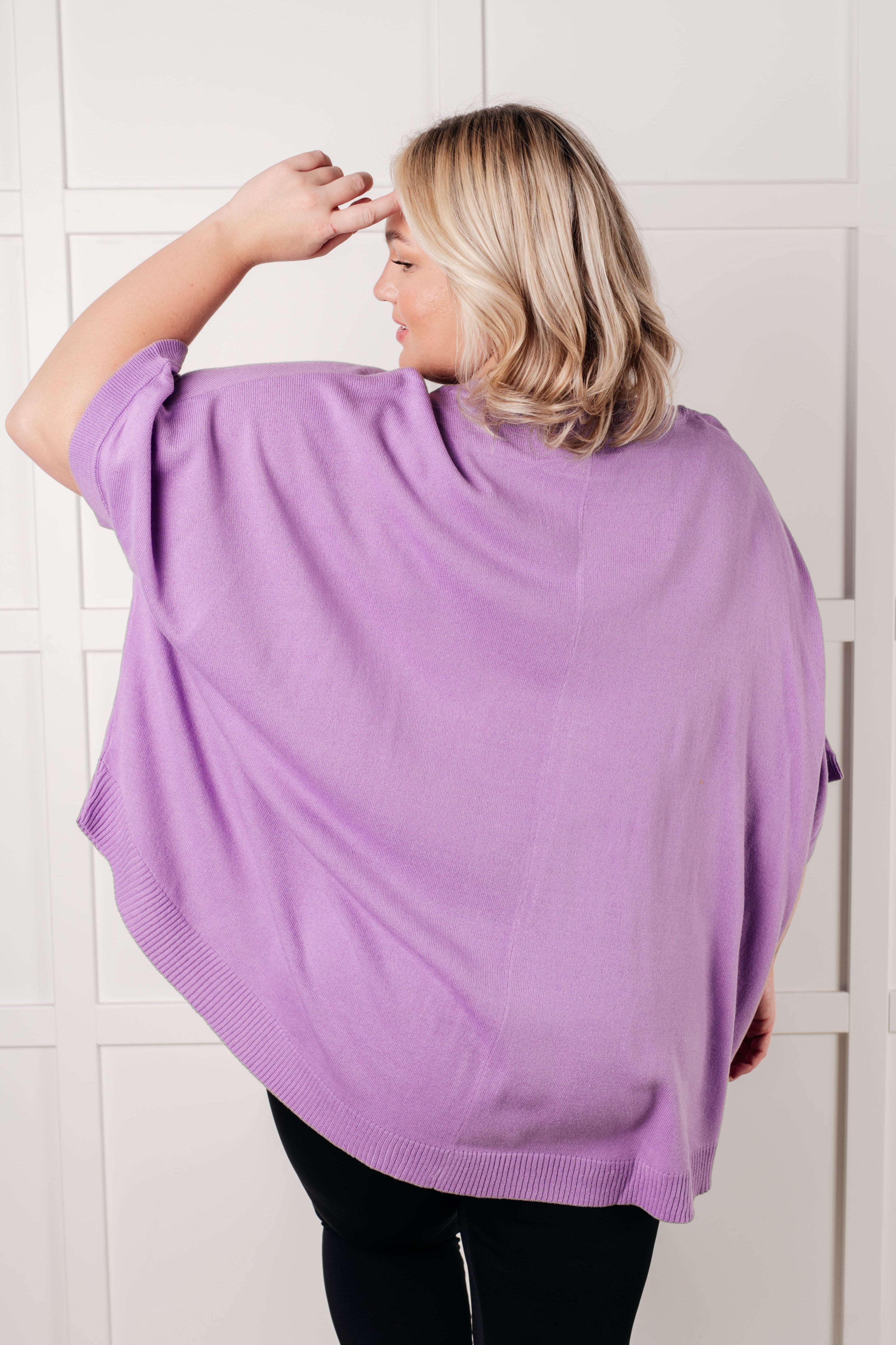 The Lilac Whisper Dolman Sleeve Top