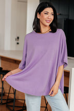 The Lilac Whisper Dolman Sleeve Top