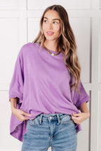 The Lilac Whisper Dolman Sleeve Top