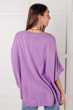 The Lilac Whisper Dolman Sleeve Top