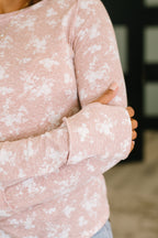 The Literally Obsessed with Me Long Sleeve Top- Mauve