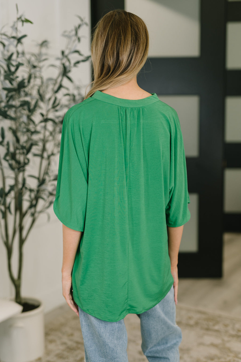 The Flowy Muse Top- Kelly Green