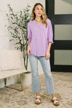 The Lizzy Smock Top- Orchid Bloom