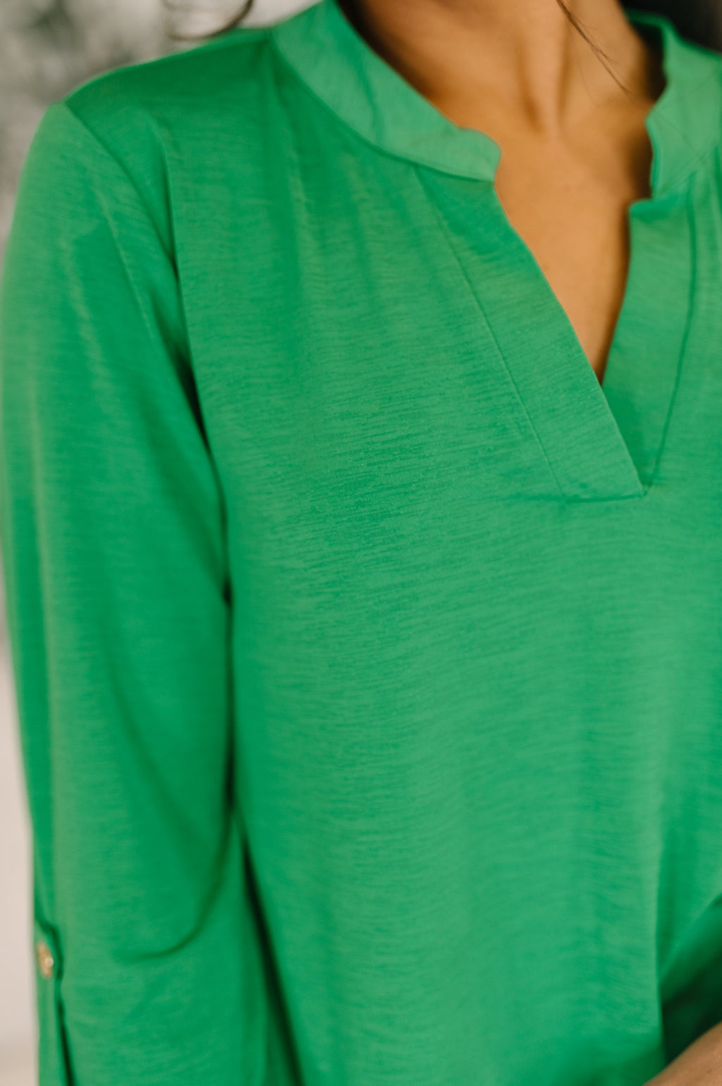The Flatter Me Fabulous Top-  Green