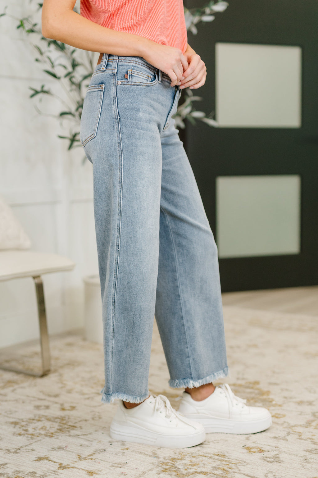 The Effortless Flow Wide Leg Judy Blue Jeans