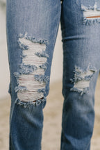 The Perfectly Worn Bootcut Judy Blue Jeans