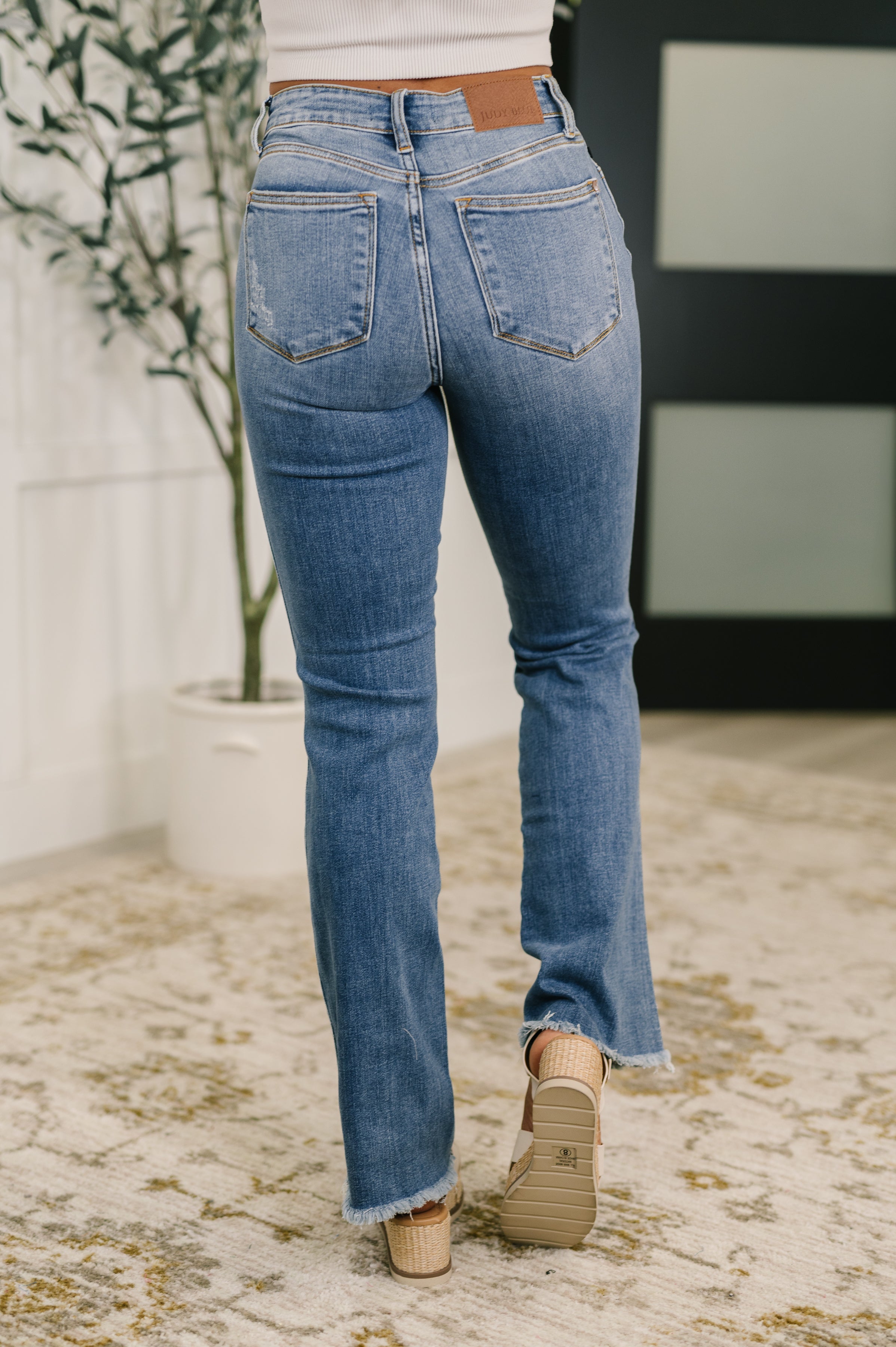The Perfectly Worn Bootcut Judy Blue Jeans