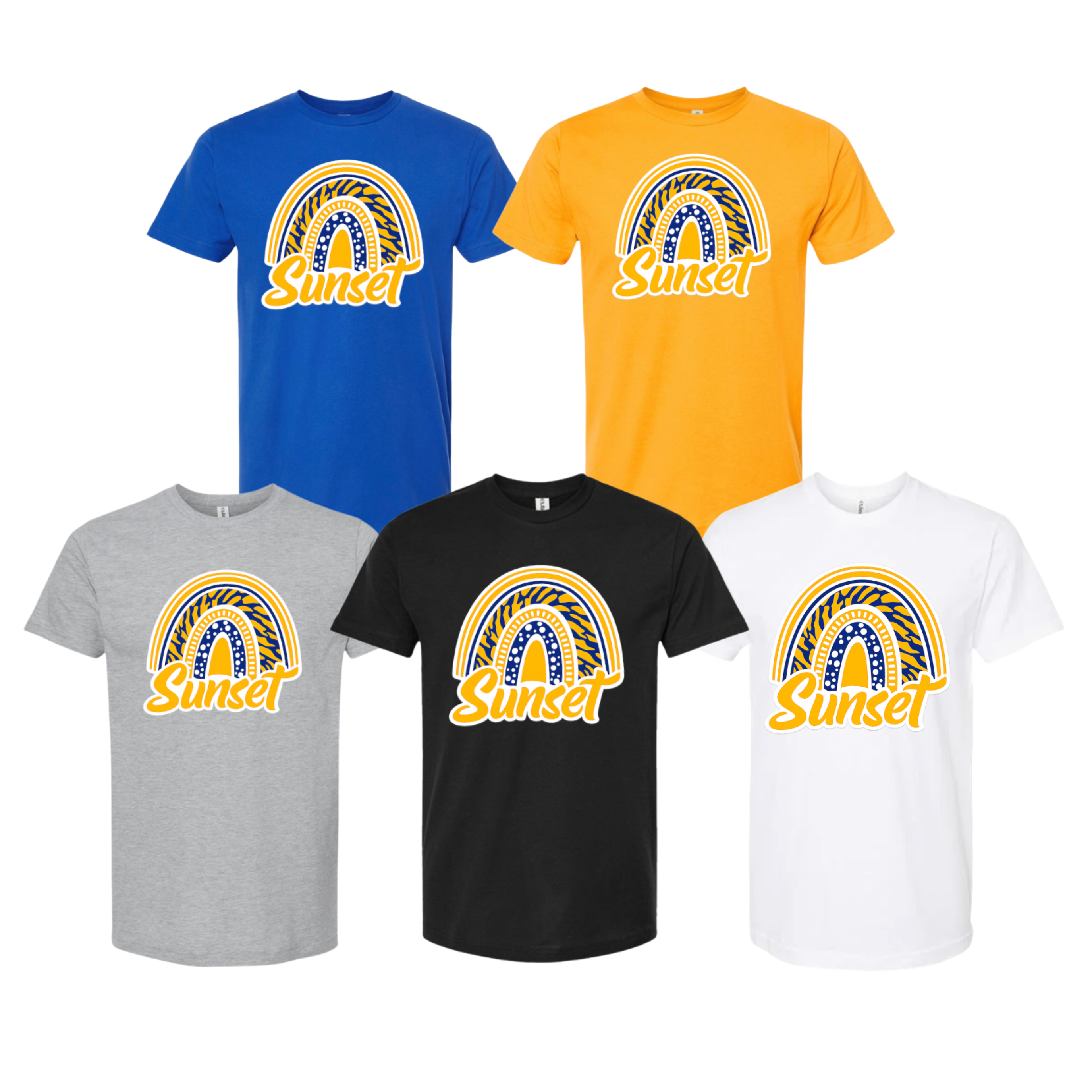 Sunset Rainbow Tee