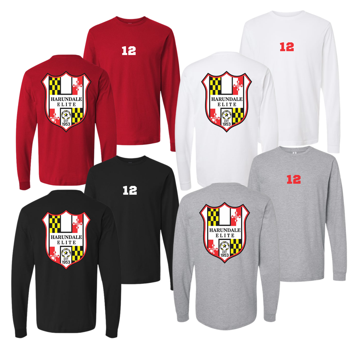 Harundale Elite w/ Small Number Long Sleeve Tee