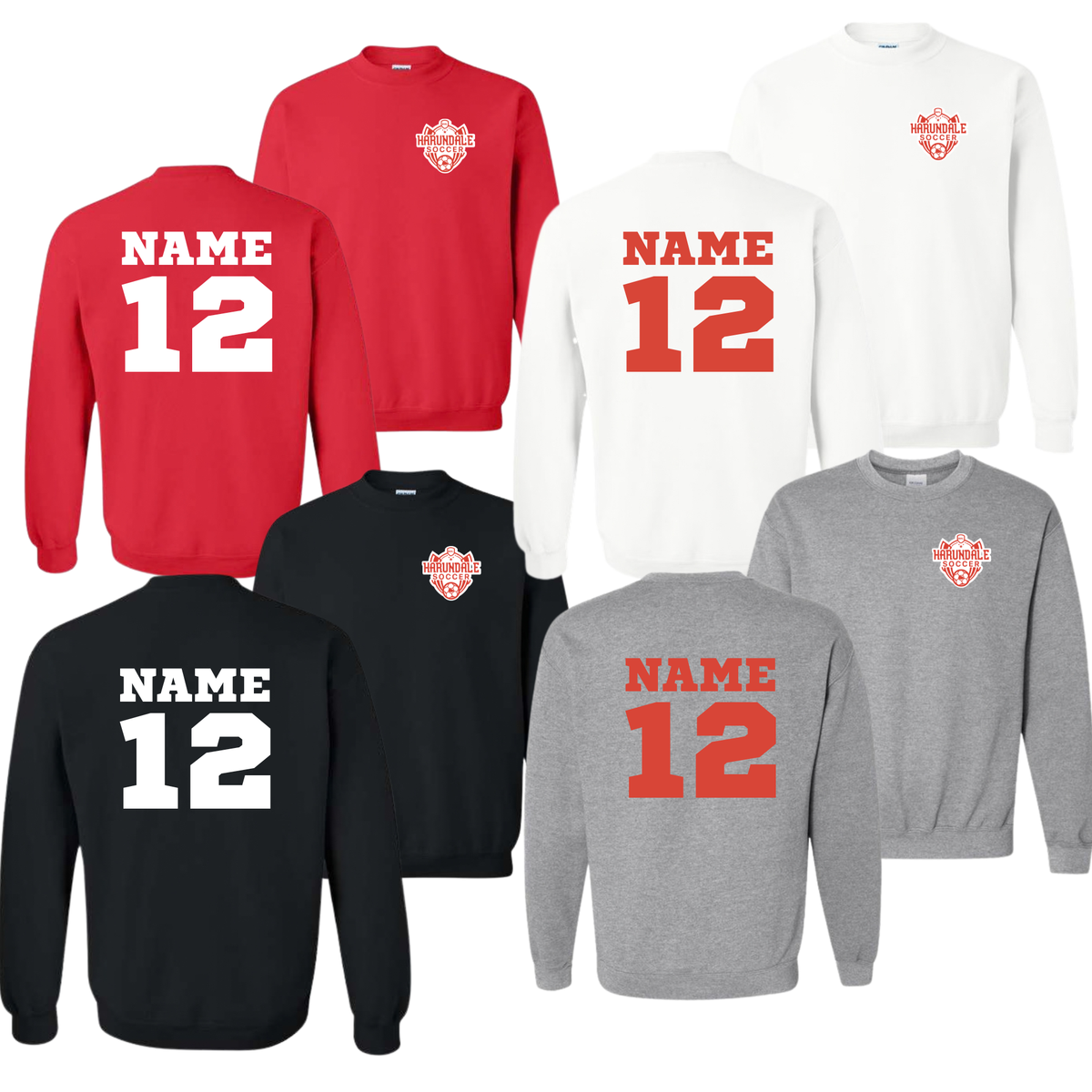 Harundale Soccer w/ Name & Number Sweatshirt