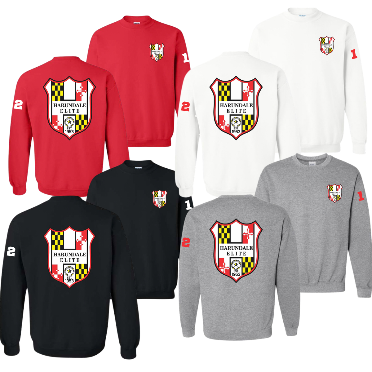 Harundale Elite w/ Number Sweatshirt