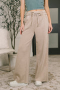 The Dreamy Days Wide Leg Pants- Ash Mocha