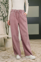 The Dreamy Days Wide Leg Pants- Light Rose