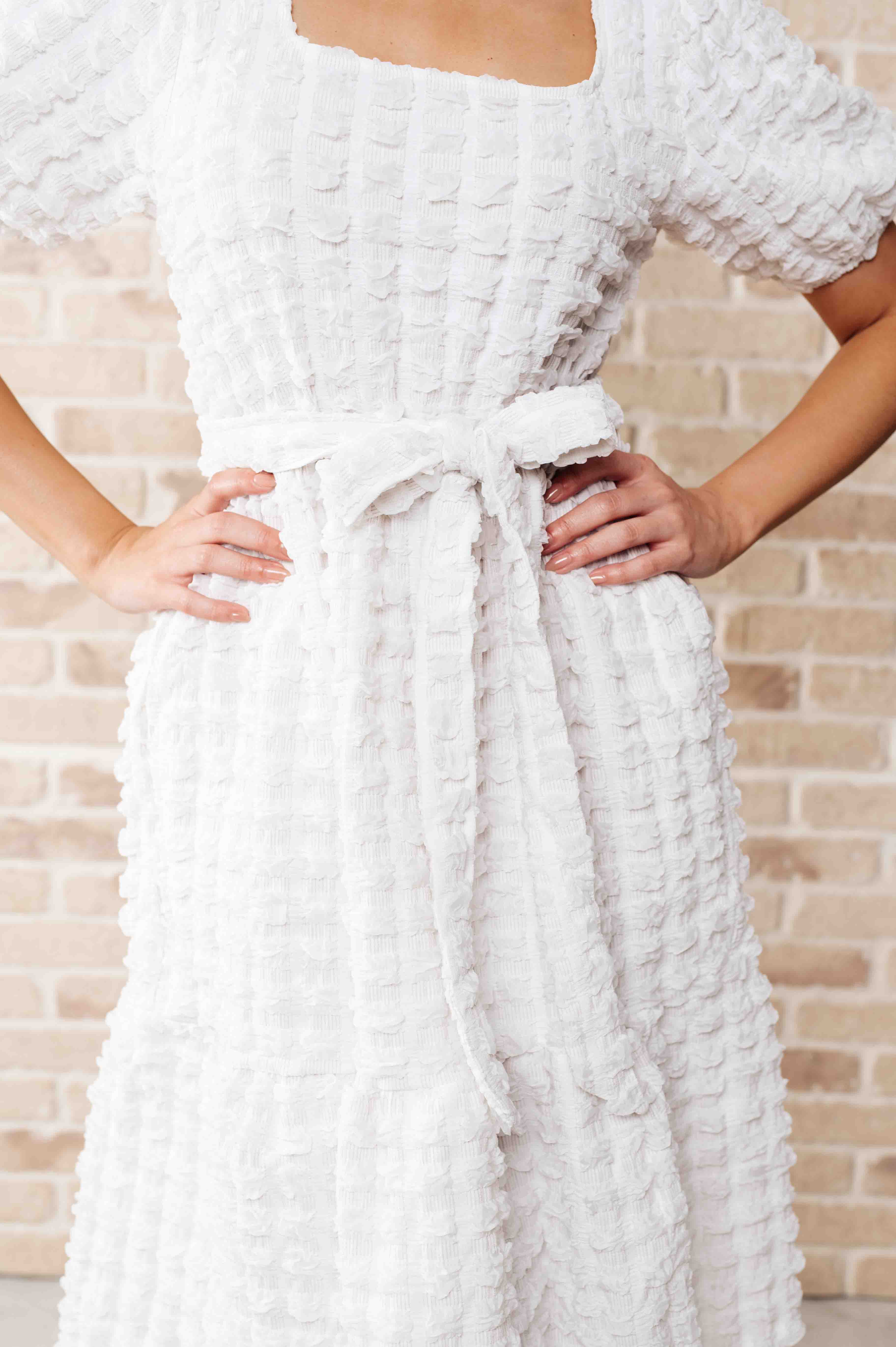 The On Cloud Nine Bubble Midi Dress