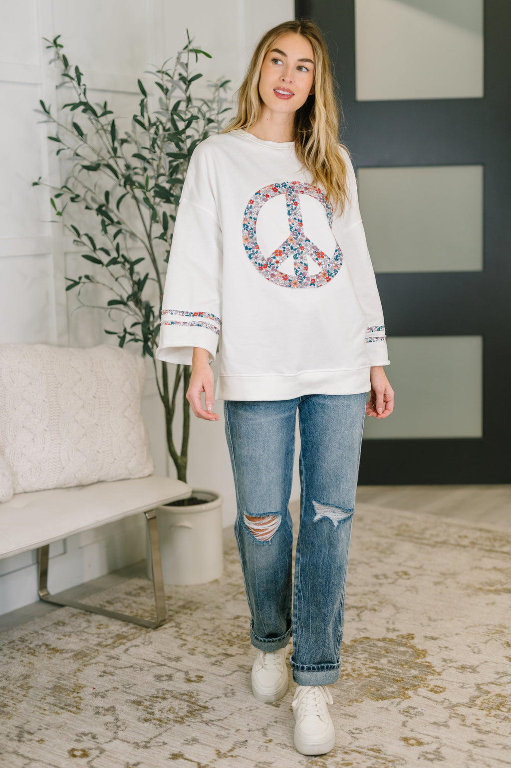 The Peace & Petals Pullover