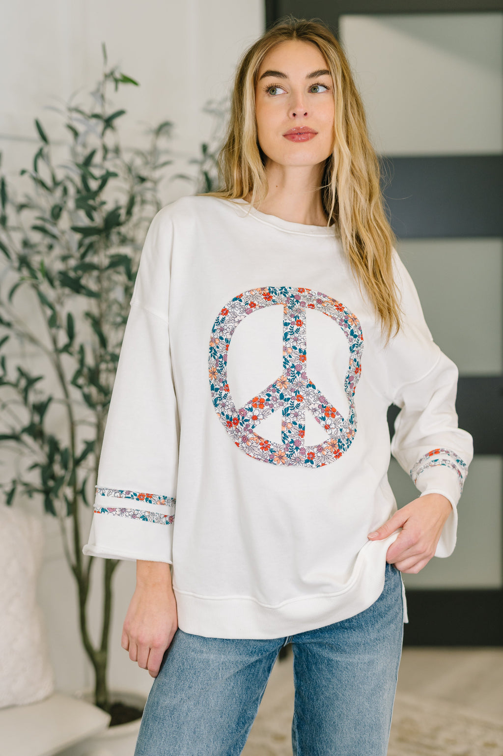 The Peace & Petals Pullover