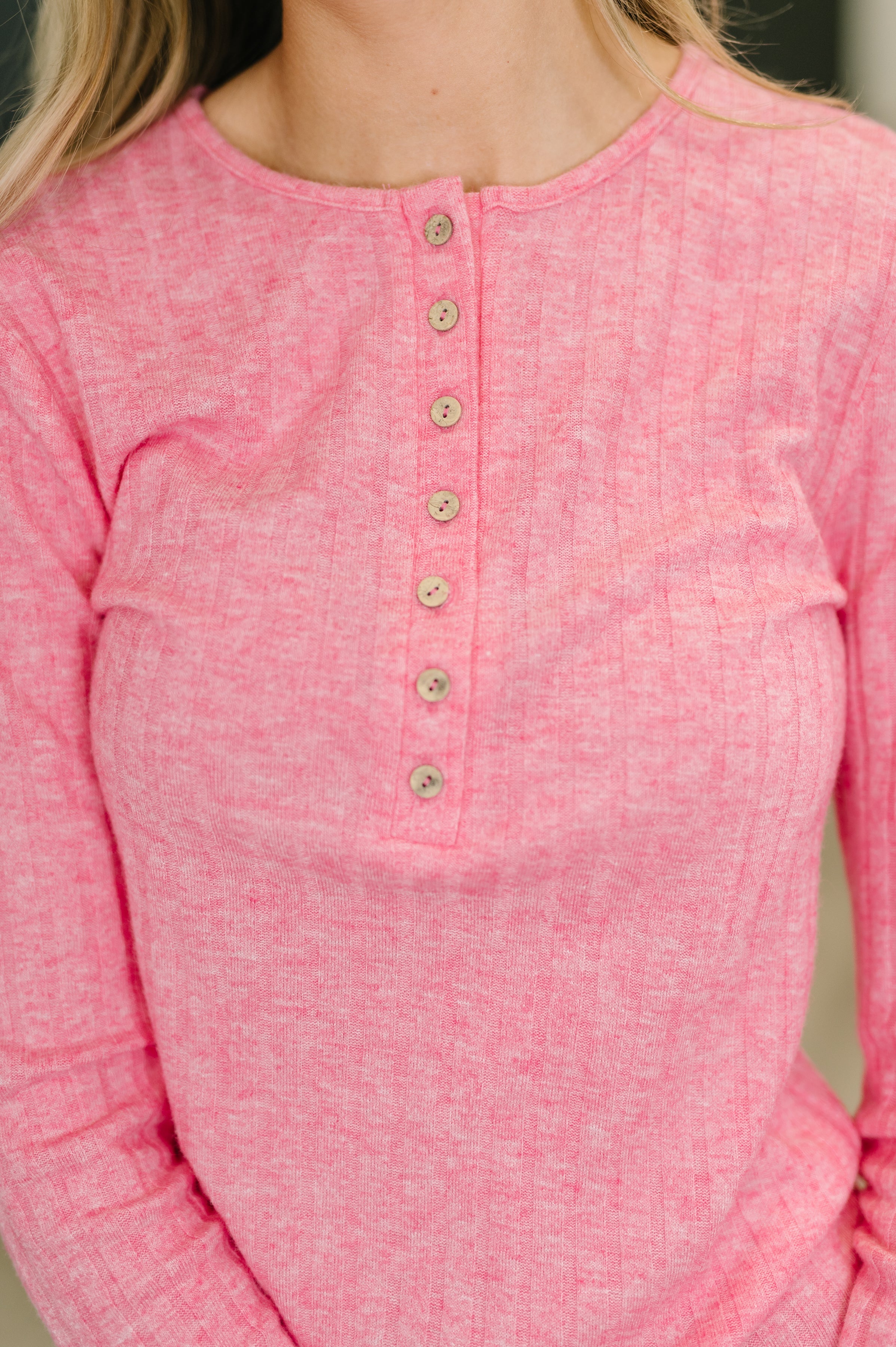 The Everyday Allure Top- Light Fuchsia